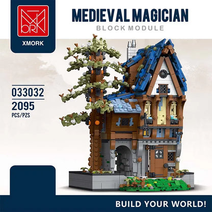 MORK MOC Building Block Set: Medieval Magician House, Model 033032