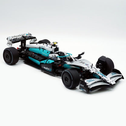 Trilumity Building Block Set: 1:8 Mercedes-Benz Abu Dhabi W15 F1 Racing Car (1936-Piece)