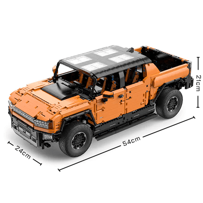 Trilumity Motorized Building Block Set: Remote Controlled Hummer Ev Truck (3756-Piece)