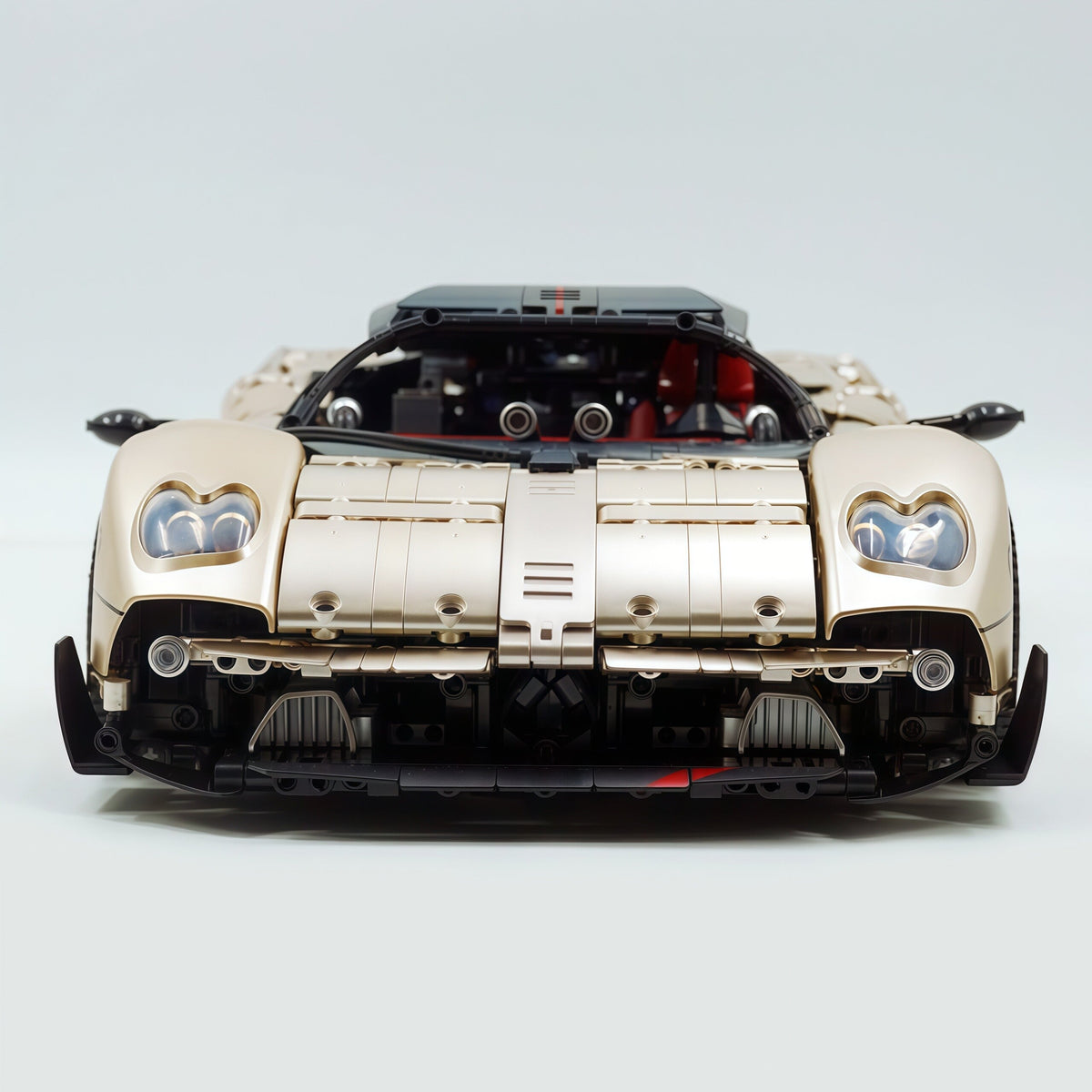 Trilumity Building Block Set: 1:8 The Ultimate Pagani Utopia Supercar | Limited Edition Champagne Gold V12 Italian Exotic (3314Piece)