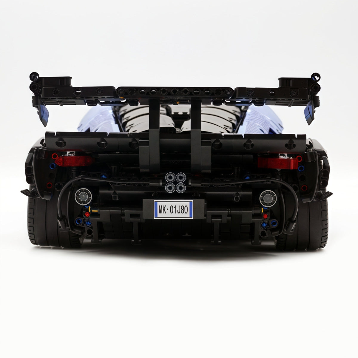 Trilumity Building Block Set: 1: 8 The Ultimate Lamborghini Essenza Scv12, Mirror Blue Plated Limited Edition (4100+Piece)