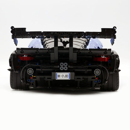 Trilumity Building Block Set: 1: 8 The Ultimate Lamborghini Essenza Scv12, Mirror Blue Plated Limited Edition (4100+Piece)