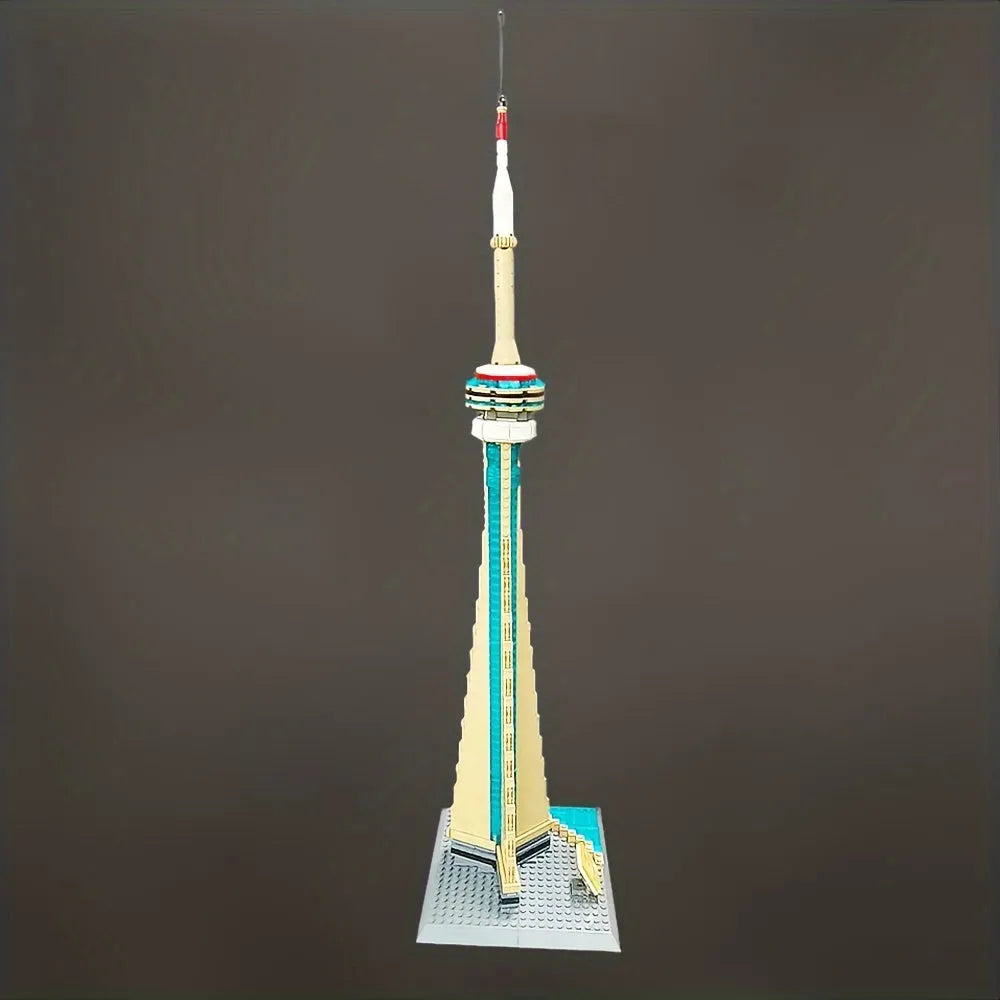 Wange MOC Building Block Set: Canada Toronto TV Tower, Model 4215