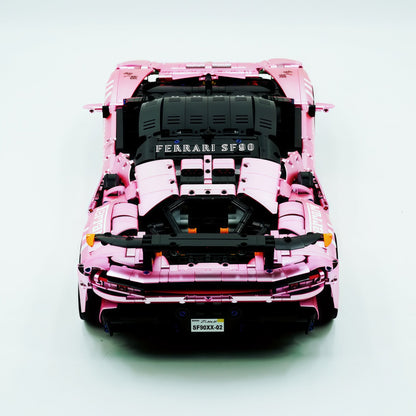 Trilumity Motorized Building Block Set: 1:8 Xx Track Hybrid Pink Plating Limited Color, The Ultimate Supercar, More Than 12 Features