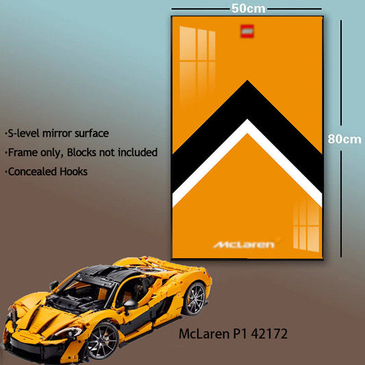 Trilumity Building Block Set: Car Display Frame for Lego Technic Mclaren P1 42172