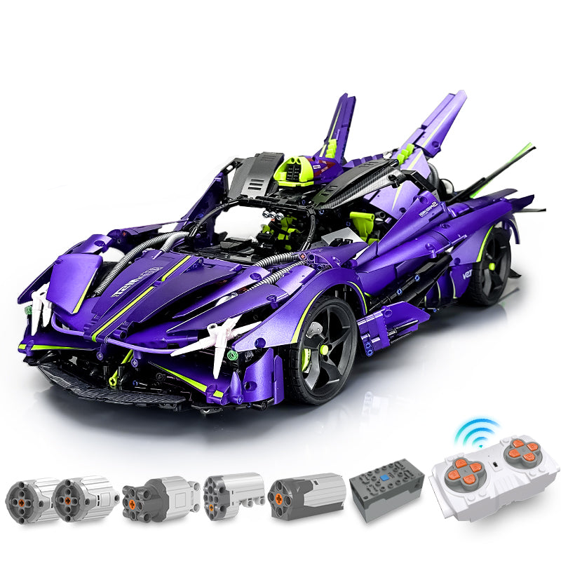 Trilumity Motorized Building Block Set: 1: 8 Armor Apollo Evo Building Sets with Remote Control, Tail Propeller Can Rotate and Emit Light, Electric