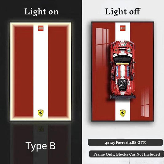 Trilumity Building Block Set: Display Frame for Ferarri