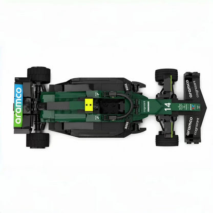 Trilumity Building Block Set: Aston Martin Amr24 F1 Racing Car| Includes a complete set of stickers| 298Piece