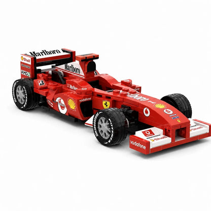 Trilumity Building Block Set: 1:24 Ferrari F2004 | Schumacher's Legendary Racing Car | Includes a Complete Set of Stickers (199Piece)