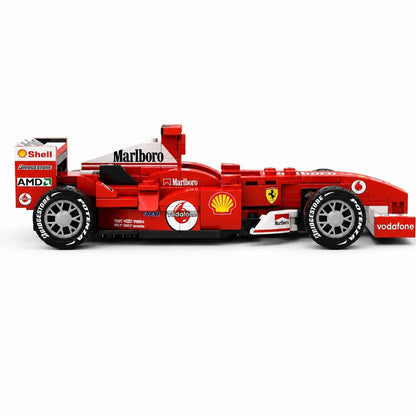 Trilumity Building Block Set: 1:24 Ferrari F2004 | Schumacher's Legendary Racing Car | Includes a Complete Set of Stickers (199Piece)