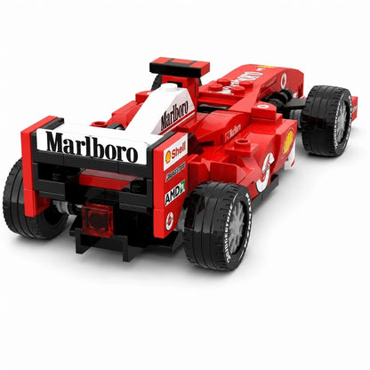 Trilumity Building Block Set: 1:24 Ferrari F2004 | Schumacher's Legendary Racing Car | Includes a Complete Set of Stickers (199Piece)