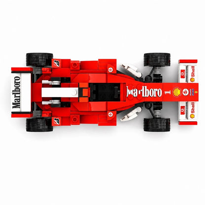 Trilumity Building Block Set: 1:24 Ferrari F2004 | Schumacher's Legendary Racing Car | Includes a Complete Set of Stickers (199Piece)