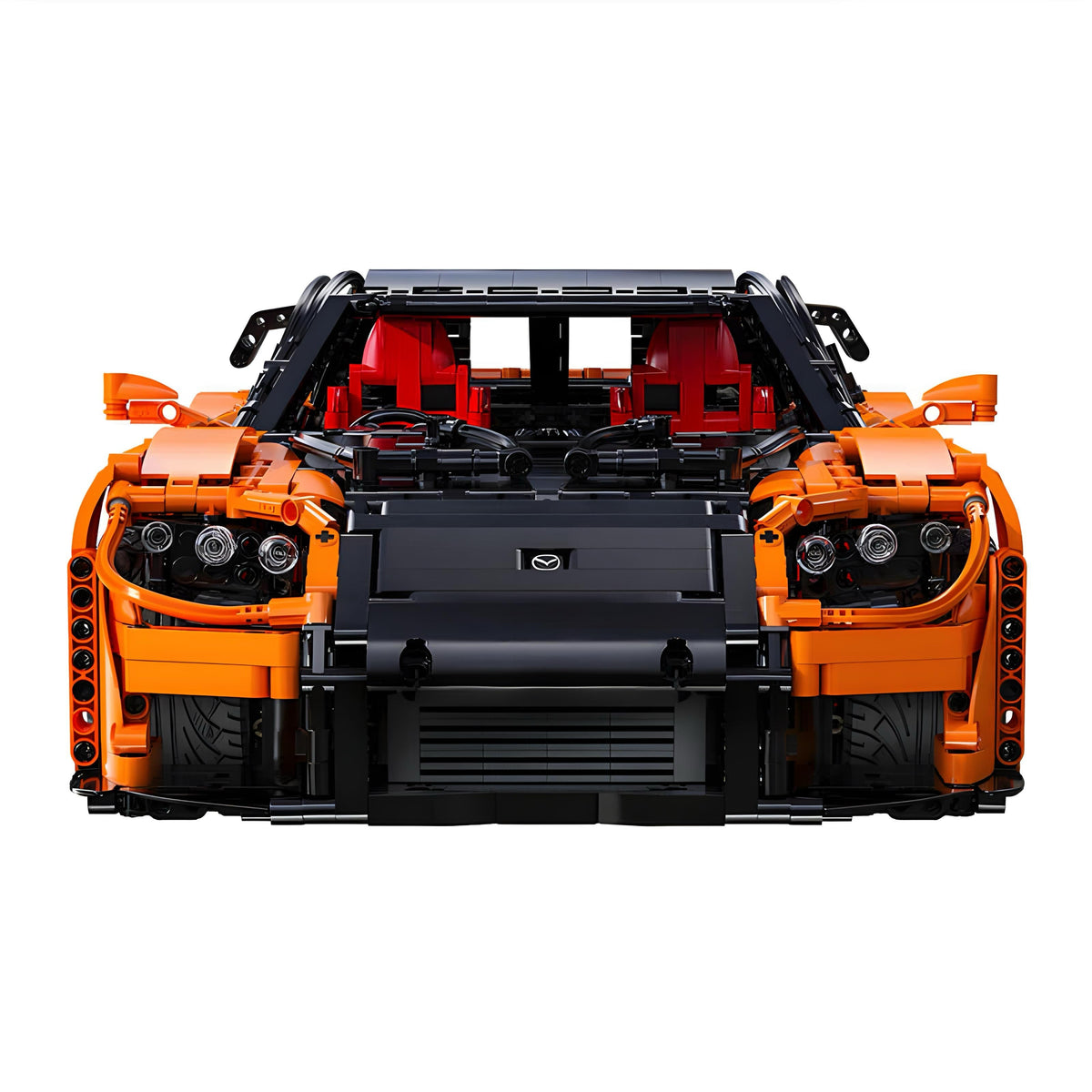 Trilumity Building Block Set: 1: 8 Mazda Rx-7 with Remote Control, Front and Rear Lights, All Printed Exterior Parts Without Stickers (3305-Piece)