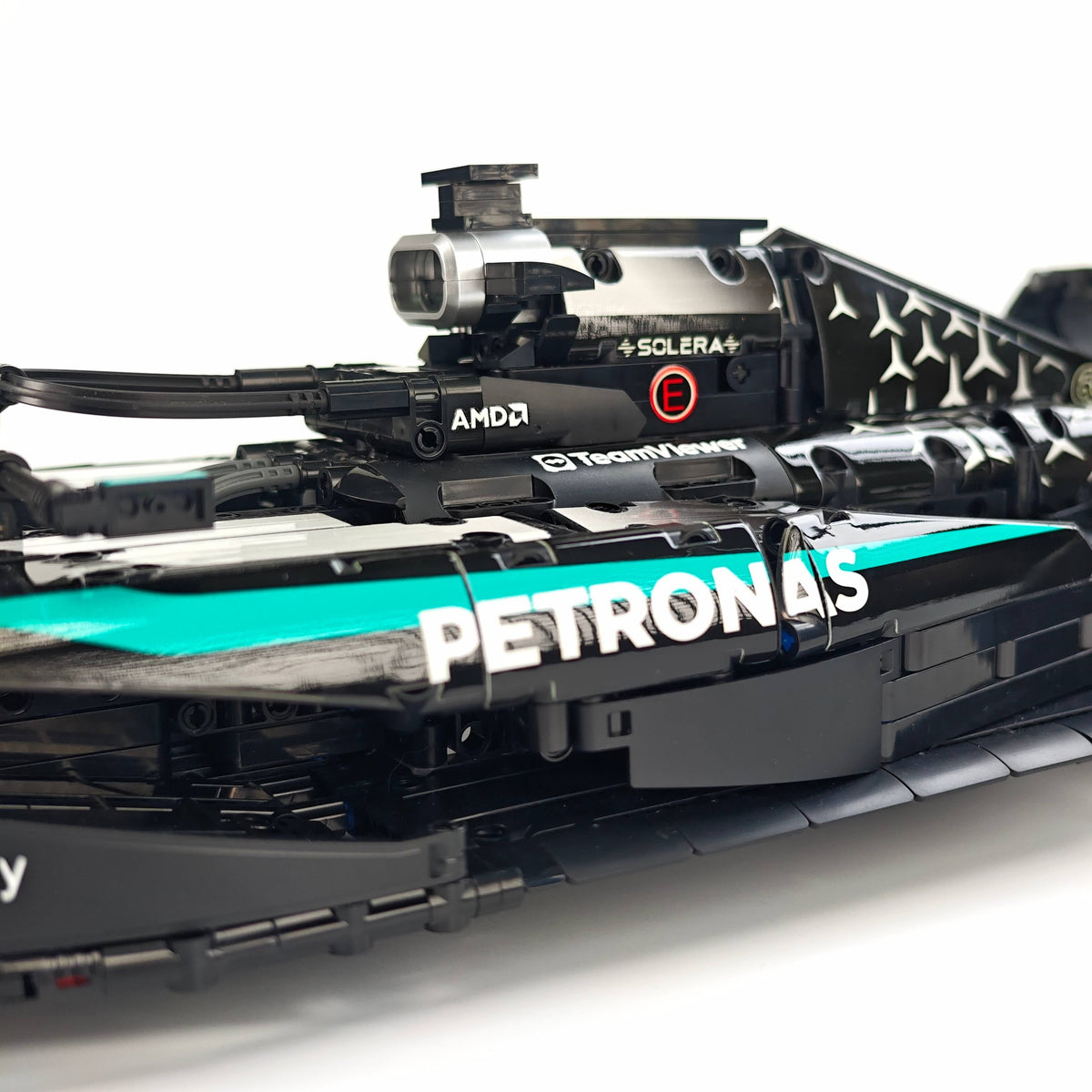 Trilumity Motorized Building Block Set: 1:8 Mercedes-Benz W16 F1 Racing Car | Exclusive Racing Livery (1887+-Piece)