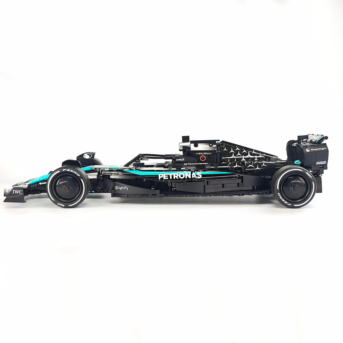 Trilumity Motorized Building Block Set: 1:8 Mercedes-Benz W16 F1 Racing Car | Exclusive Racing Livery (1887+-Piece)