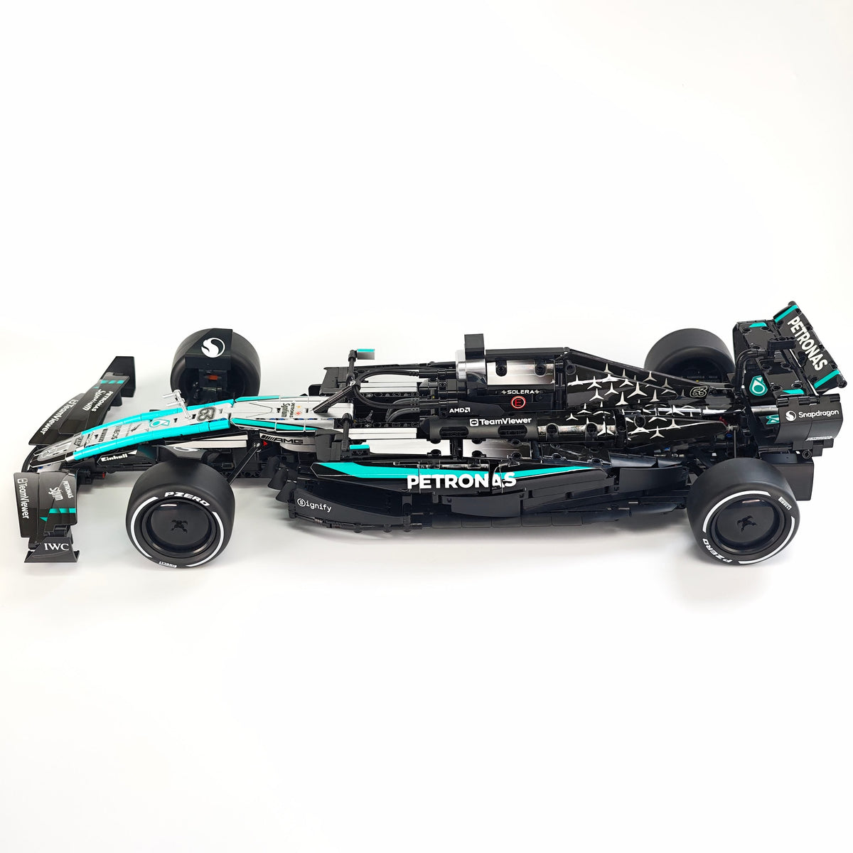 Trilumity Motorized Building Block Set: 1:8 Mercedes-Benz W16 F1 Racing Car | Exclusive Racing Livery (1887+-Piece)