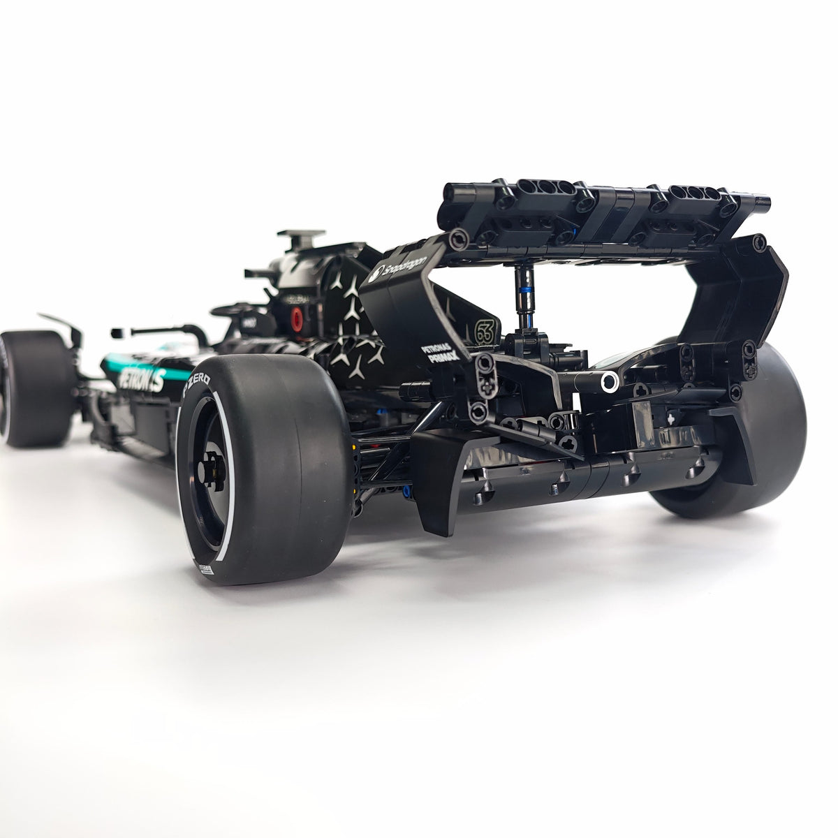 Trilumity Motorized Building Block Set: 1:8 Mercedes-Benz W16 F1 Racing Car | Exclusive Racing Livery (1887+-Piece)