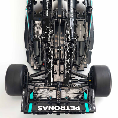 Trilumity Motorized Building Block Set: 1:8 Mercedes-Benz W16 F1 Racing Car | Exclusive Racing Livery (1887+-Piece)