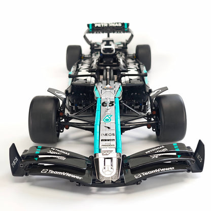 Trilumity Motorized Building Block Set: 1:8 Mercedes-Benz W16 F1 Racing Car | Exclusive Racing Livery (1887+-Piece)