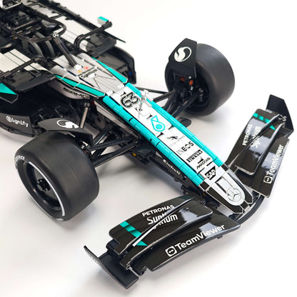 Trilumity Motorized Building Block Set: 1:8 Mercedes-Benz W16 F1 Racing Car | Exclusive Racing Livery (1887+-Piece)