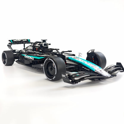 Trilumity Motorized Building Block Set: 1:8 Mercedes-Benz W16 F1 Racing Car | Exclusive Racing Livery (1887+-Piece)