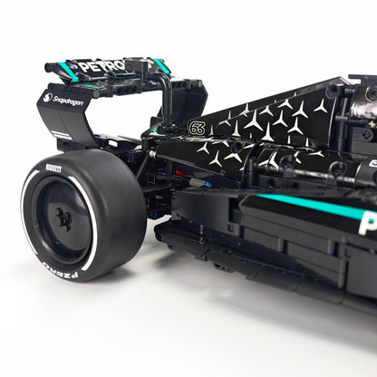 Trilumity Motorized Building Block Set: 1:8 Mercedes-Benz W16 F1 Racing Car | Exclusive Racing Livery (1887+-Piece)
