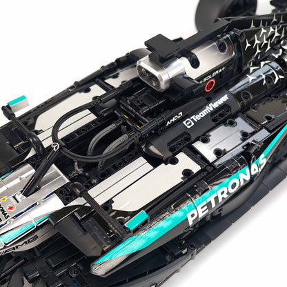 Trilumity Motorized Building Block Set: 1:8 Mercedes-Benz W16 F1 Racing Car | Exclusive Racing Livery (1887+-Piece)