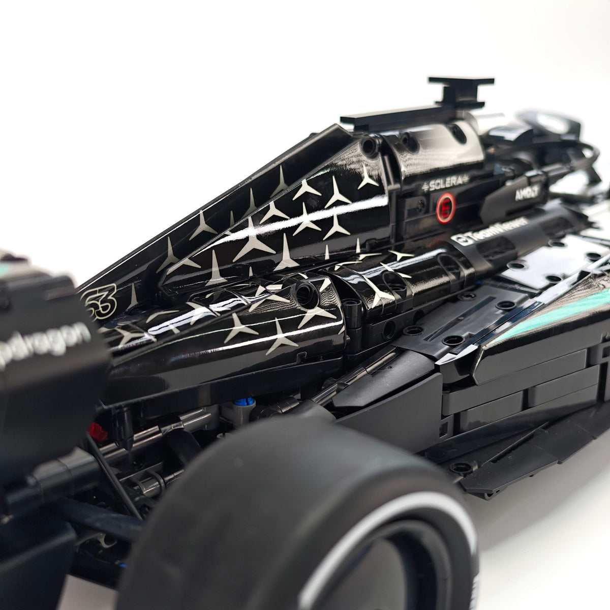 Trilumity Motorized Building Block Set: 1:8 Mercedes-Benz W16 F1 Racing Car | Exclusive Racing Livery (1887+-Piece)