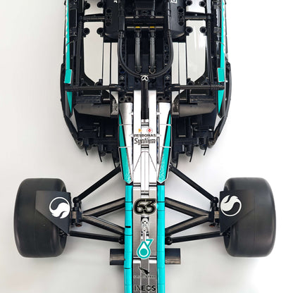 Trilumity Motorized Building Block Set: 1:8 Mercedes-Benz W16 F1 Racing Car | Exclusive Racing Livery (1887+-Piece)