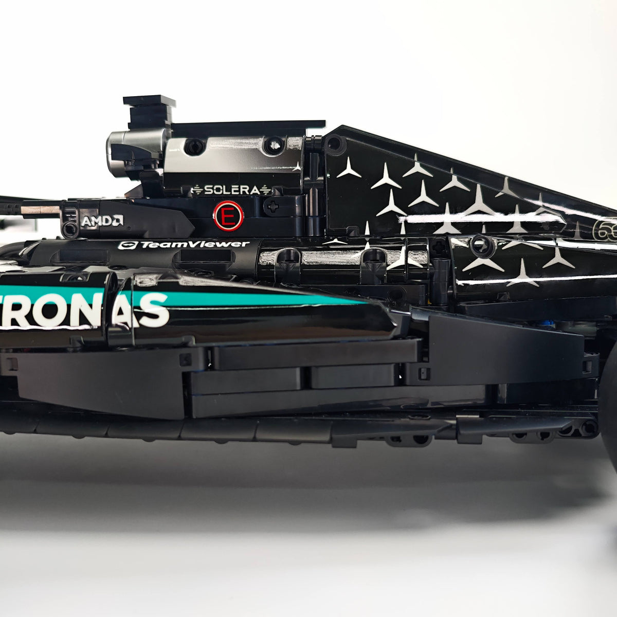 Trilumity Motorized Building Block Set: 1:8 Mercedes-Benz W16 F1 Racing Car | Exclusive Racing Livery (1887+-Piece)