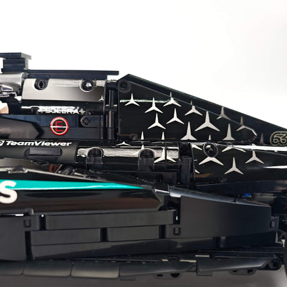 Trilumity Motorized Building Block Set: 1:8 Mercedes-Benz W16 F1 Racing Car | Exclusive Racing Livery (1887+-Piece)
