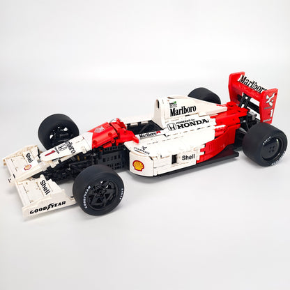 Trilumity Building Block Set: 1:8 McLaren Mp4/6 F1 Racing | 1991 Red & White Grand Prix Championship Livery (2800-Piece)