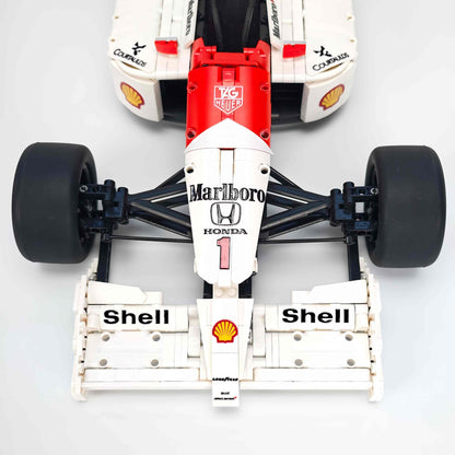 Trilumity Building Block Set: 1:8 McLaren Mp4/6 F1 Racing | 1991 Red & White Grand Prix Championship Livery (2800-Piece)