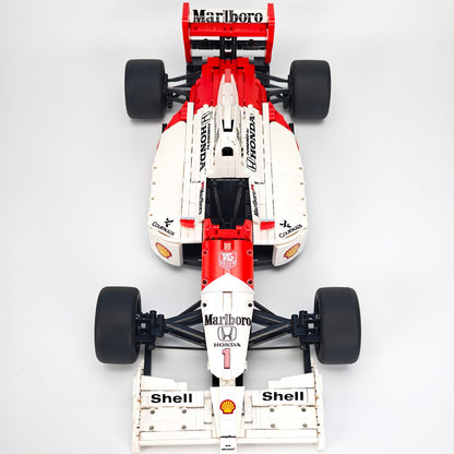 Trilumity Building Block Set: 1:8 McLaren Mp4/6 F1 Racing | 1991 Red & White Grand Prix Championship Livery (2800-Piece)