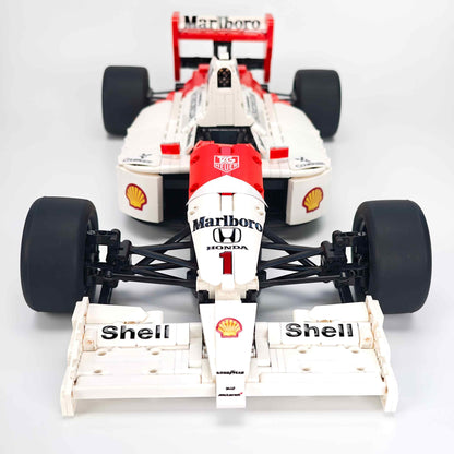 Trilumity Building Block Set: 1:8 McLaren Mp4/6 F1 Racing | 1991 Red & White Grand Prix Championship Livery (2800-Piece)