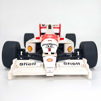 Trilumity Building Block Set: 1:8 McLaren Mp4/6 F1 Racing | 1991 Red & White Grand Prix Championship Livery (2800-Piece)