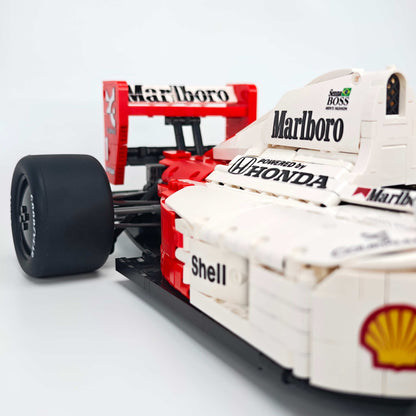 Trilumity Building Block Set: 1:8 McLaren Mp4/6 F1 Racing | 1991 Red & White Grand Prix Championship Livery (2800-Piece)