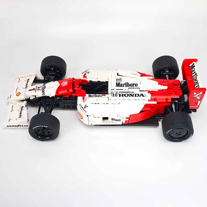 Trilumity Building Block Set: 1:8 McLaren Mp4/6 F1 Racing | 1991 Red & White Grand Prix Championship Livery (2800-Piece)