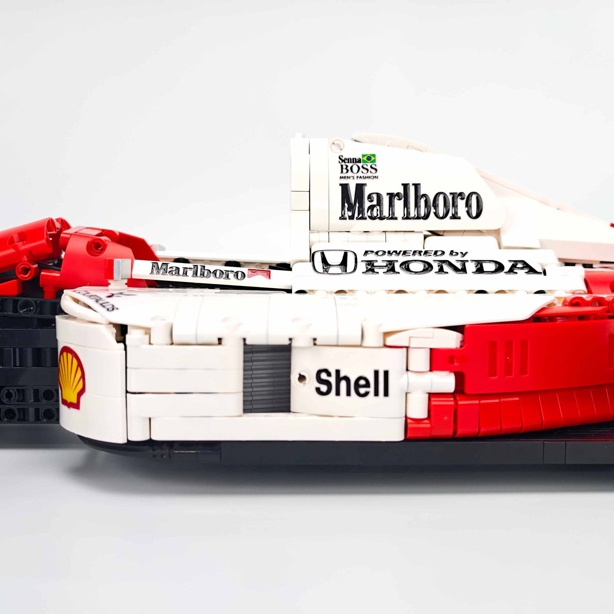 Trilumity Building Block Set: 1:8 McLaren Mp4/6 F1 Racing | 1991 Red & White Grand Prix Championship Livery (2800-Piece)