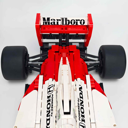 Trilumity Building Block Set: 1:8 McLaren Mp4/6 F1 Racing | 1991 Red & White Grand Prix Championship Livery (2800-Piece)