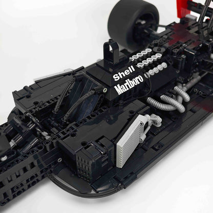 Trilumity Building Block Set: 1:8 McLaren Mp4/6 F1 Racing | 1991 Red & White Grand Prix Championship Livery (2800-Piece)