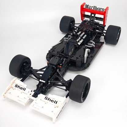 Trilumity Building Block Set: 1:8 McLaren Mp4/6 F1 Racing | 1991 Red & White Grand Prix Championship Livery (2800-Piece)