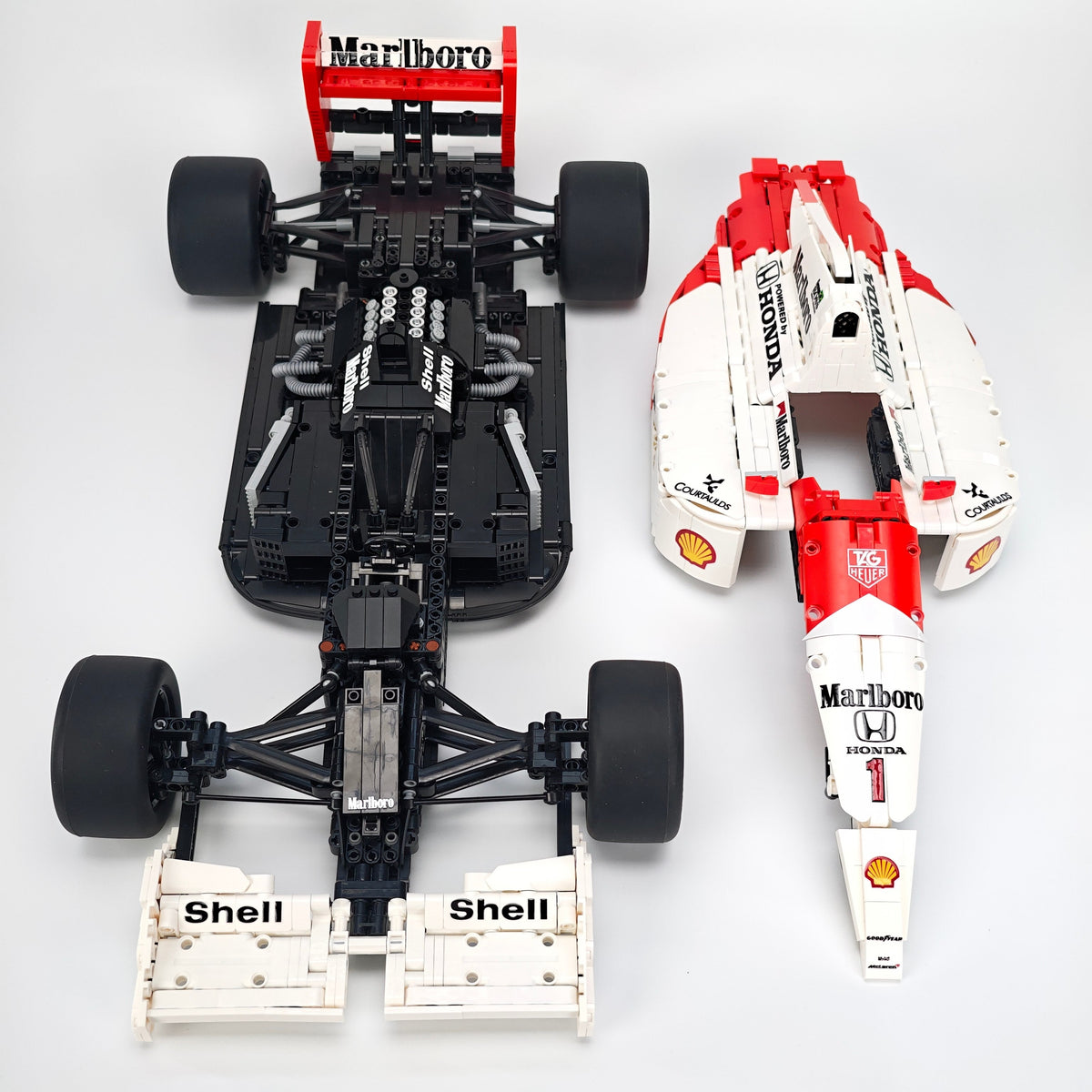 Trilumity Building Block Set: 1:8 McLaren Mp4/6 F1 Racing | 1991 Red & White Grand Prix Championship Livery (2800-Piece)
