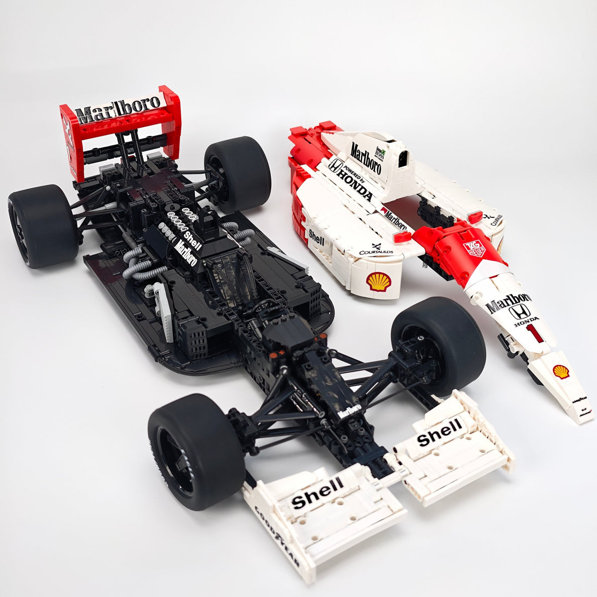 Trilumity Building Block Set: 1:8 McLaren Mp4/6 F1 Racing | 1991 Red & White Grand Prix Championship Livery (2800-Piece)