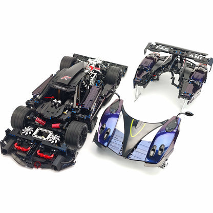 Trilumity Building Block Set: 1:8 Pagani Zonda R | Chameleon Metallic Paint Italian Hypercar (3300+-Piece)