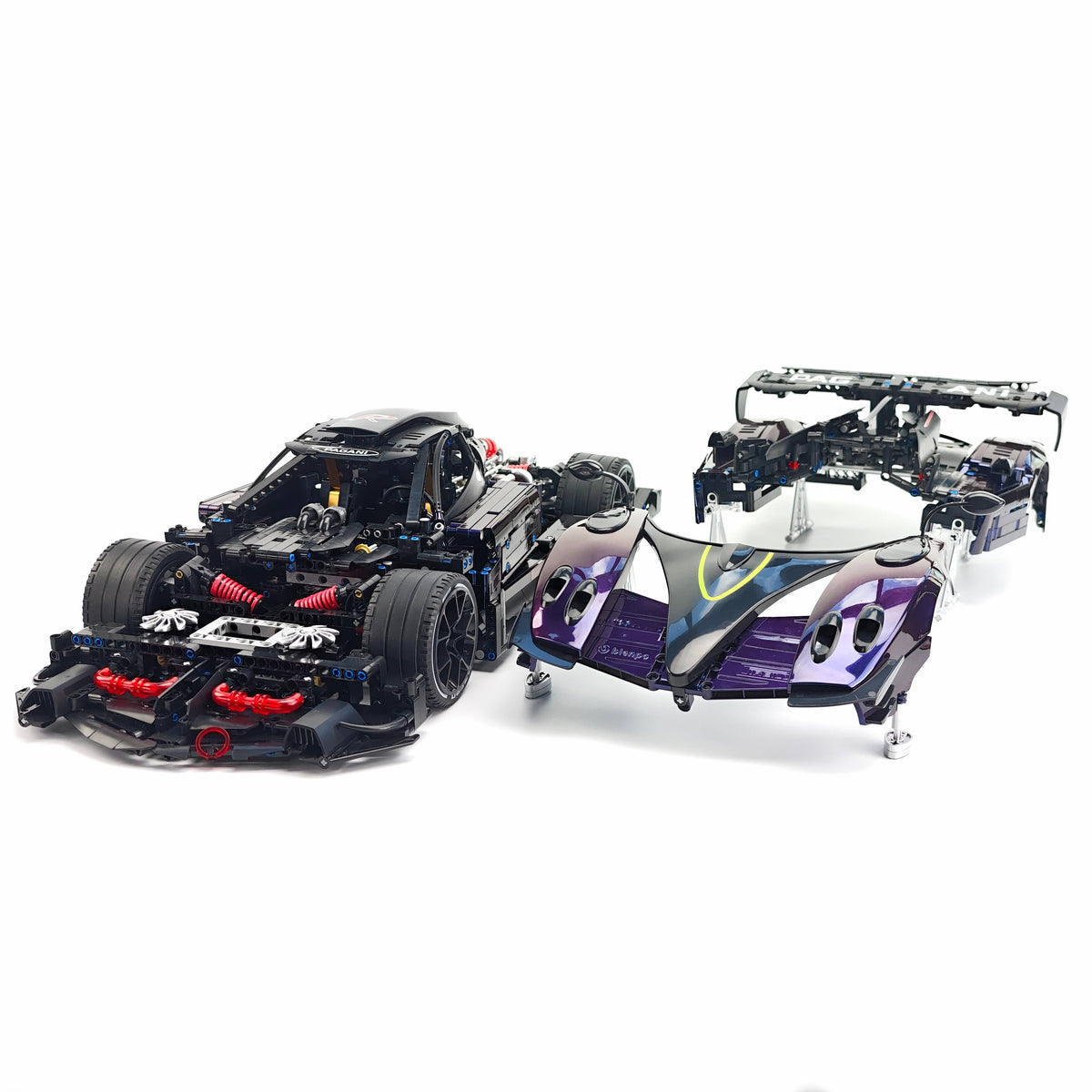 Trilumity Building Block Set: 1:8 Pagani Zonda R | Chameleon Metallic Paint Italian Hypercar (3300+-Piece)