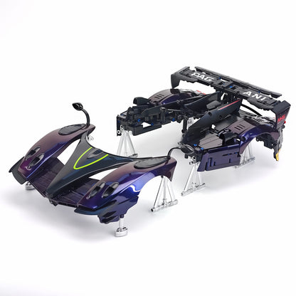 Trilumity Building Block Set: 1:8 Pagani Zonda R | Chameleon Metallic Paint Italian Hypercar (3300+-Piece)