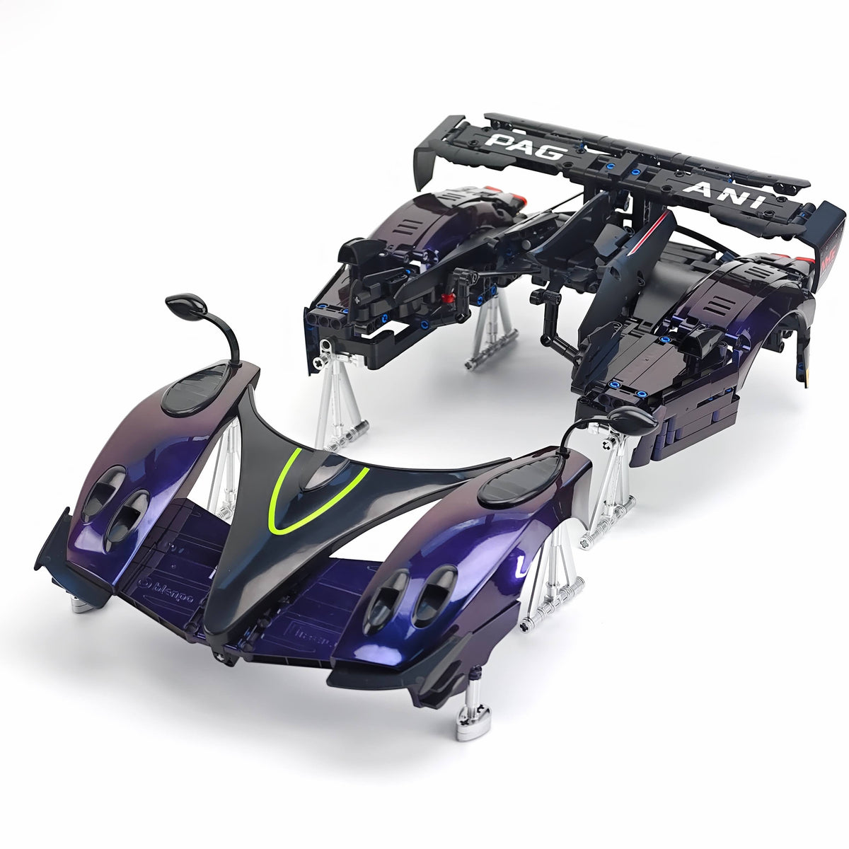 Trilumity Building Block Set: 1:8 Pagani Zonda R | Chameleon Metallic Paint Italian Hypercar (3300+-Piece)