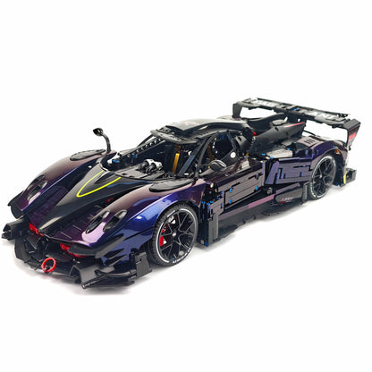 Trilumity Building Block Set: 1:8 Pagani Zonda R | Chameleon Metallic Paint Italian Hypercar (3300+-Piece)