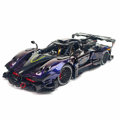 Trilumity Building Block Set: 1:8 Pagani Zonda R | Chameleon Metallic Paint Italian Hypercar (3300+-Piece)